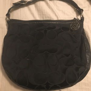 Coach signature hobo bag